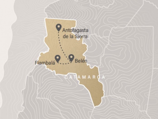 Catamarca Con Campo De Piedra Pomez Y Balc�n De Pissis