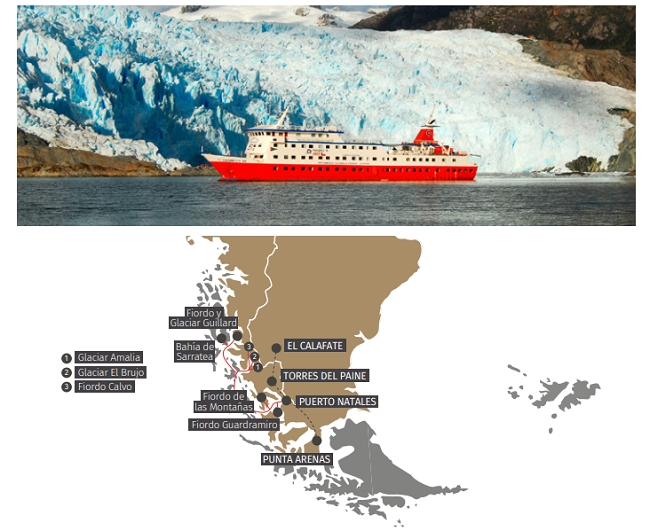 Paquete Con Crucero Por Fiordos y Glaciares Chilenos